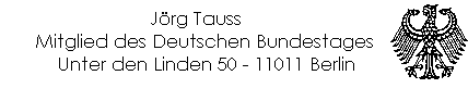 Jörg Tauss, MdB