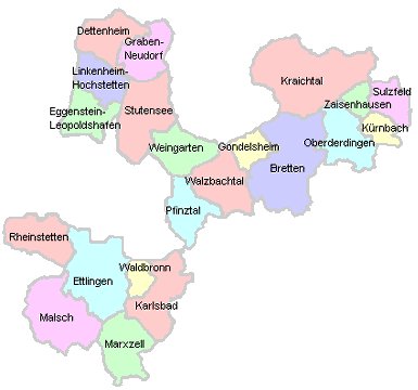 Gemeinden des Wahlkreises 293